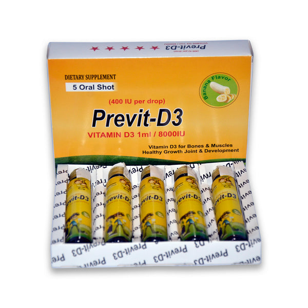 💊 Previt-D3 5 Shots – Vitamin D3 for Strong Bones & Immunity